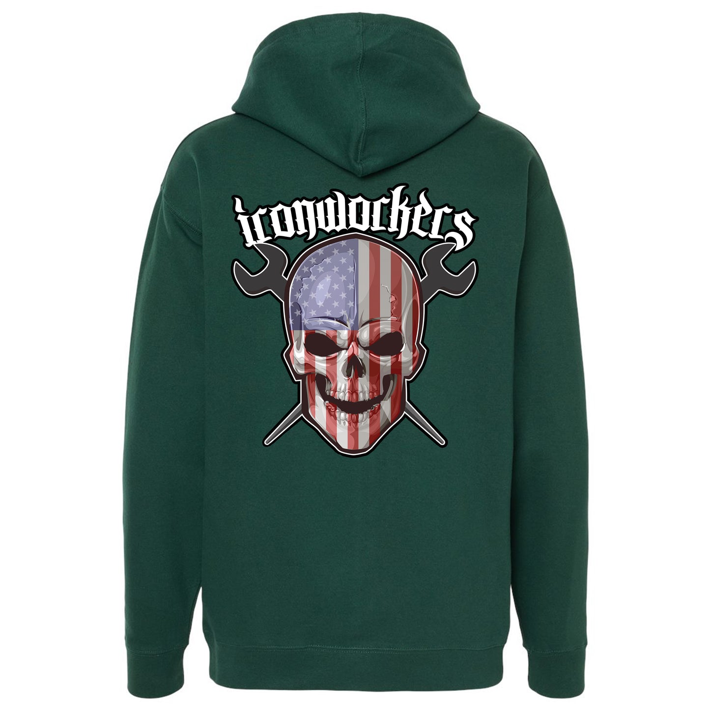 USA SKULL PULLOVER HOODIE