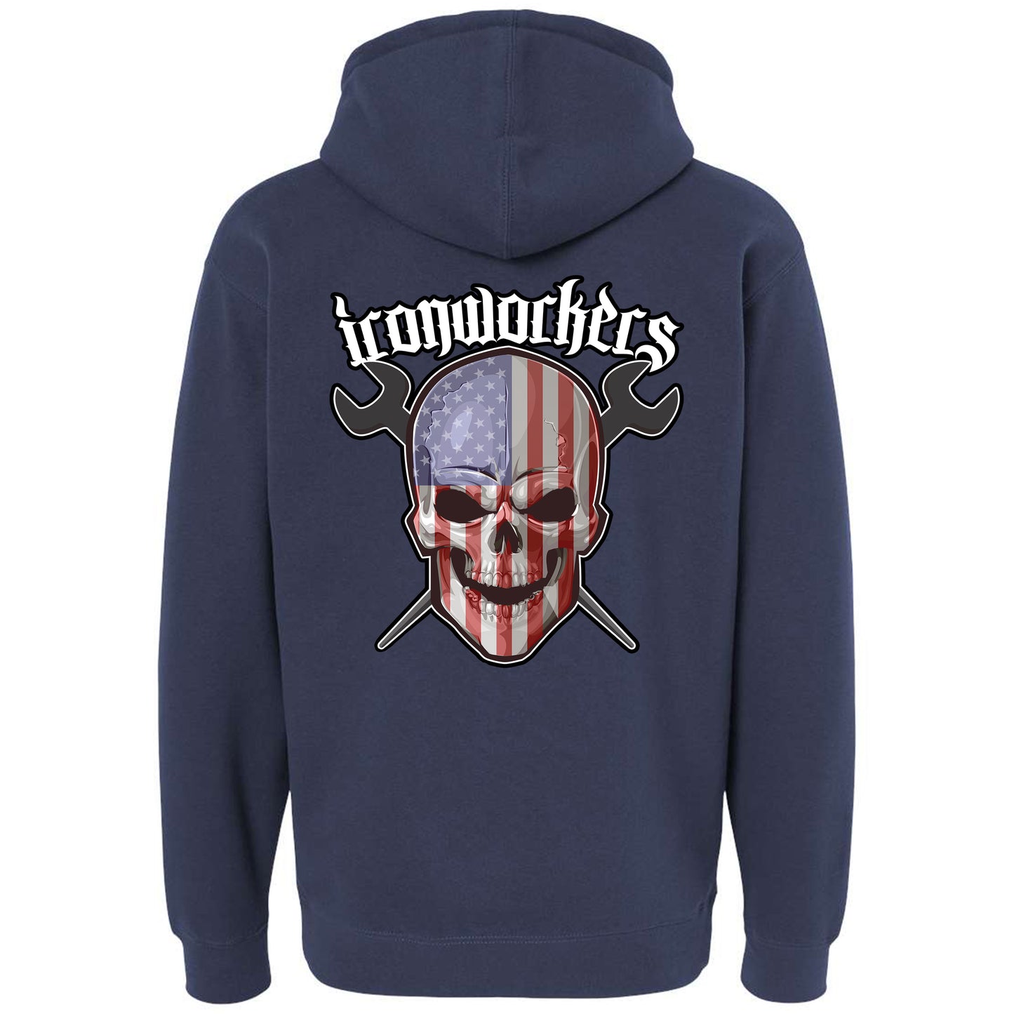 USA SKULL PULLOVER HOODIE