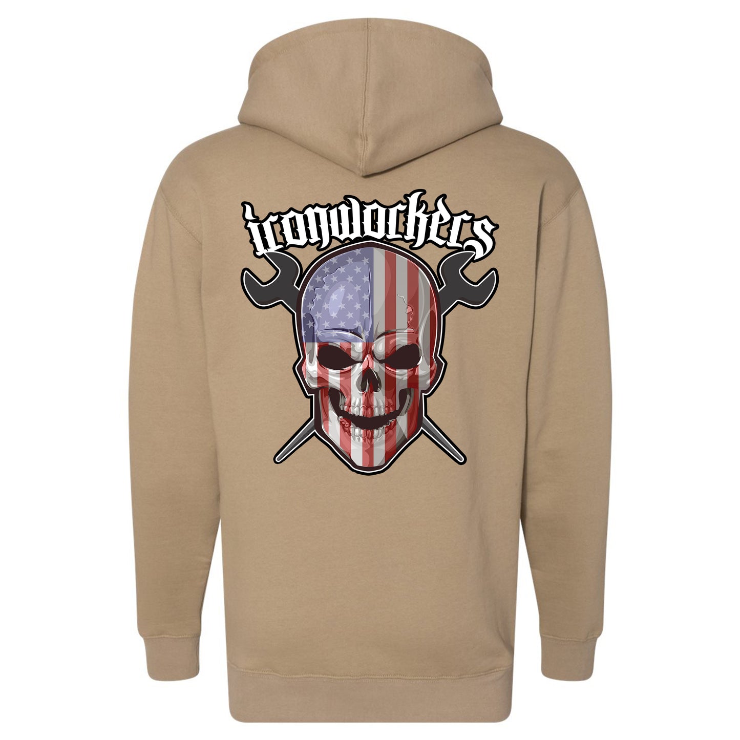 USA SKULL PULLOVER HOODIE