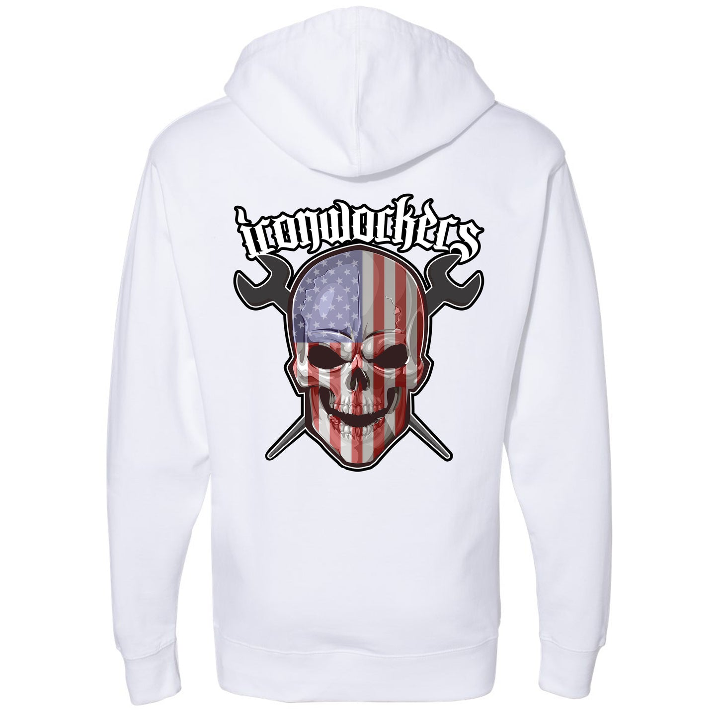 USA SKULL PULLOVER HOODIE