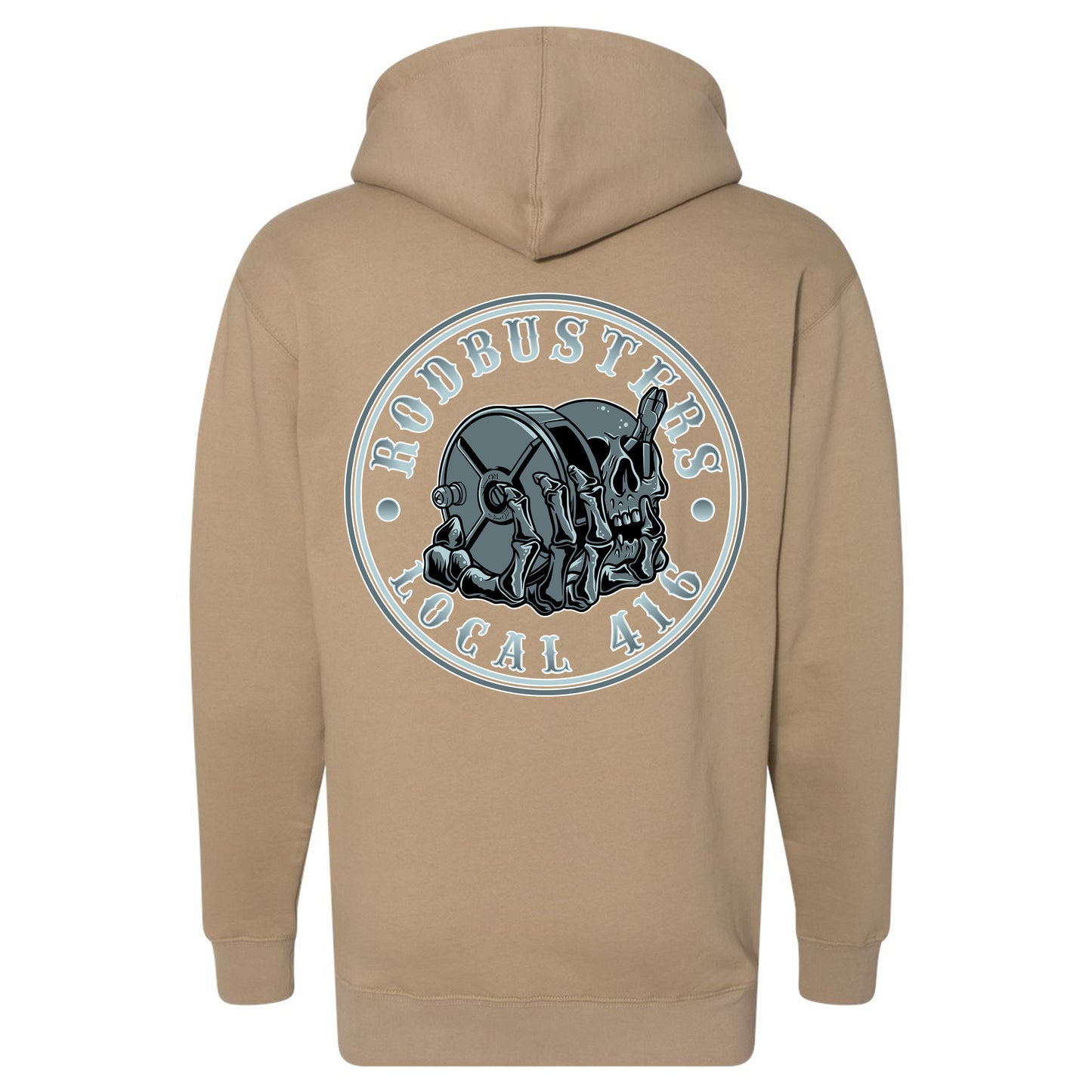 WIRE SKULL PULLOVER HOODIE LOCAL 416