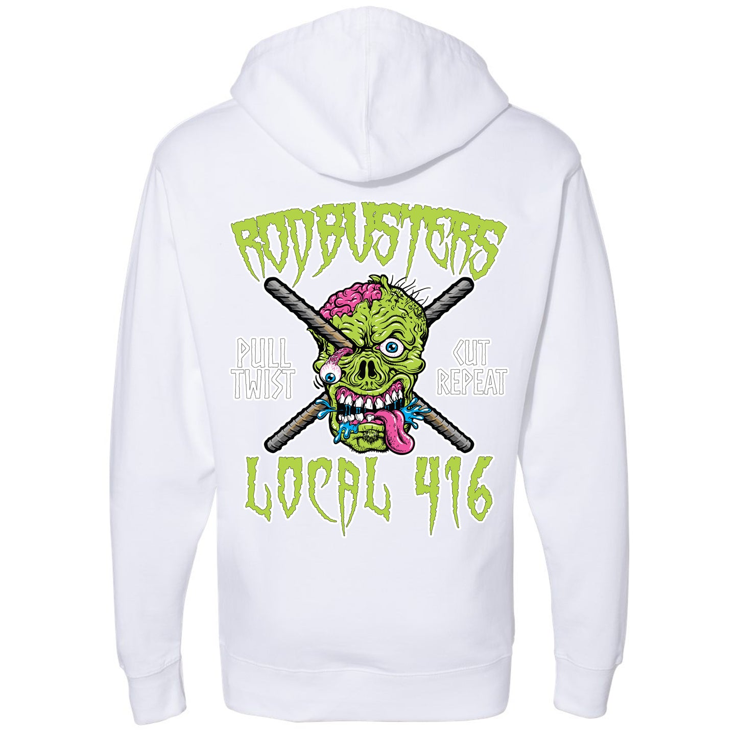 RODBUSTER ZOMBIE PULLOVER HOODIE LOCAL 416